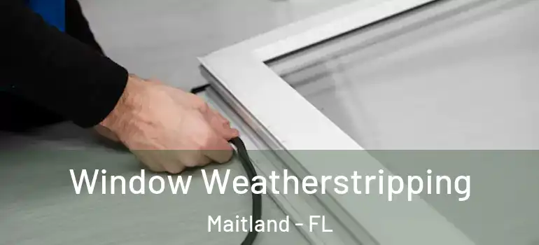  Window Weatherstripping Maitland - FL